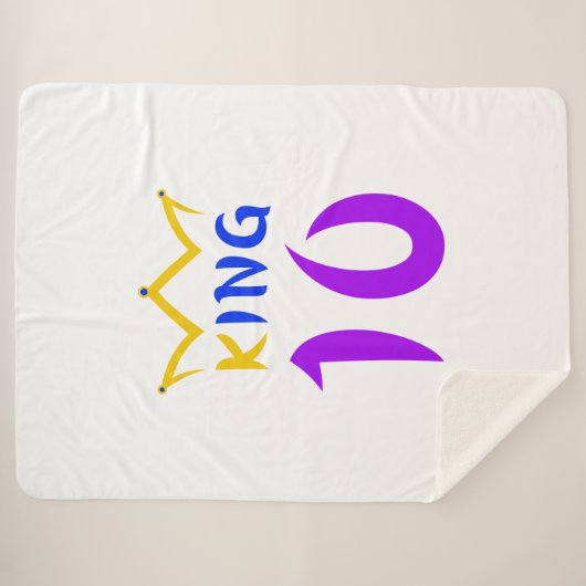 koning 10 sherpa deken (Voorkant (horizontaal))