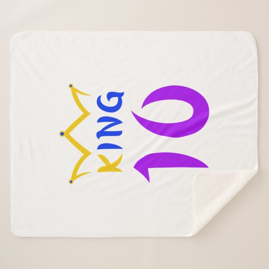 koning 10 sherpa deken (Voorkant (horizontaal))