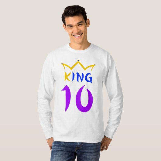koning 10 t-shirt (Voorkant volledig)