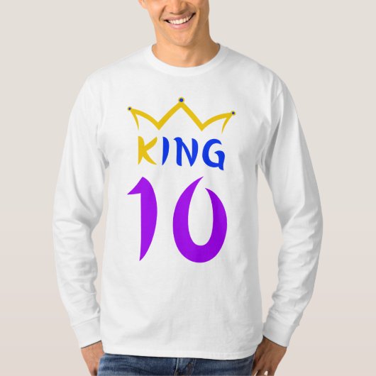 koning 10 t-shirt (Voorkant)