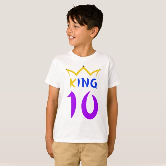 koning 10 t-shirt (Voorkant volledig)