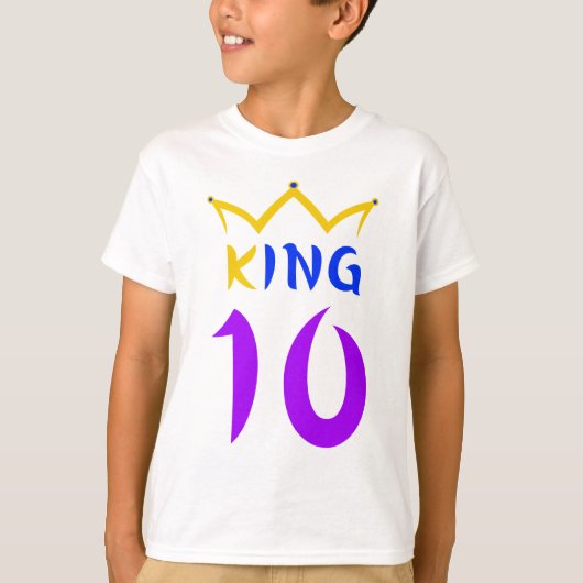 koning 10 t-shirt (Voorkant)