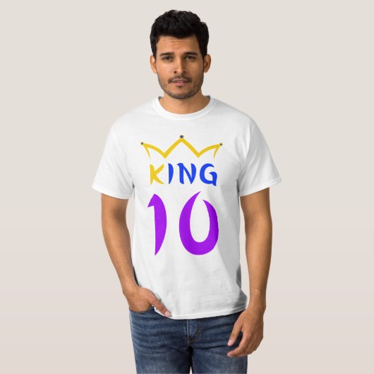 koning 10 t-shirt (Voorkant volledig)