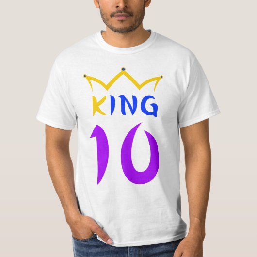 koning 10 t-shirt (Voorkant)