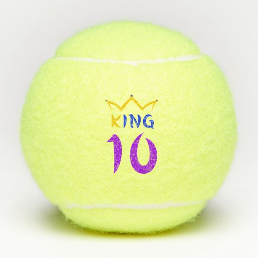 koning 10 tennisballen (Voorkant)