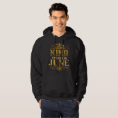 Koning 19 juni Koning werd geboren op Juni Verjaar Hoodie (Voorkant volledig)