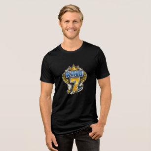 Koning 7 Kroon Grafische T-Shirt Koninklijk Numm