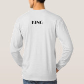 Koning aangepaste tekst kroon afbeelding As lange T-shirt (Achterkant)