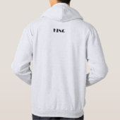 Koning aangepaste tekst kroon afbeelding hoodie as (Achterkant)