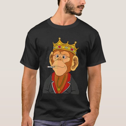 Koning Aap NFT Themagangster aap T-shirt (Voorkant)
