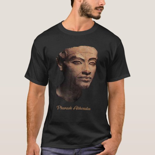 Koning Achnaton Oud-Egyptische farao ontwerp TS T-shirt (Voorkant)