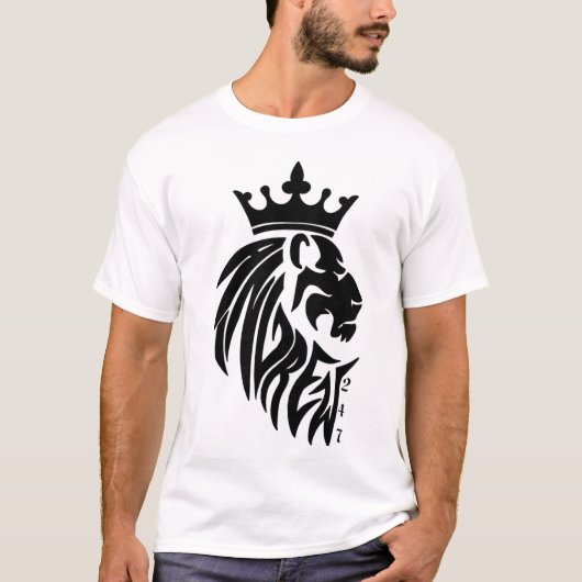 Koning Andrew/ zwarte leeuw T-shirt (Voorkant)