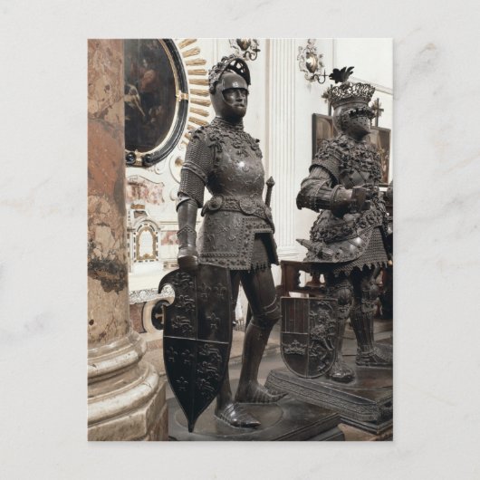 Koning Arthur, beeld van de graftombe van Maximili Briefkaart (Voorkant)