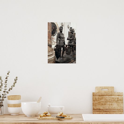 Koning Arthur, beeld van de graftombe van Maximili Poster (Keuken)