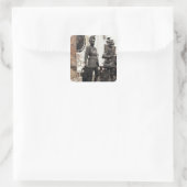 Koning Arthur, beeld van de graftombe van Maximili Vierkante Sticker (Tas)