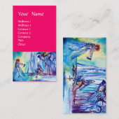 KONING ARTHUR, DAME VAN HET MEER EN EXCALI FUCHSIA VISITEKAARTJE (Voorkant / Achterkant)