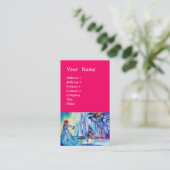 KONING ARTHUR, DAME VAN HET MEER EN EXCALI FUCHSIA VISITEKAARTJE (Staand voorkant)