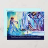 KONING ARTHUR, DAME VAN HET MEER EN EXCALIBUR BRIEFKAART (Voorkant / Achterkant)