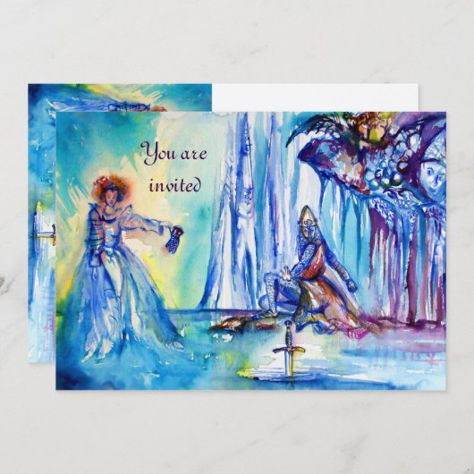 KONING ARTHUR, DE VROUWE VAN HET MEER EN EXCALIBUR KAART (Voorkant / Achterkant)