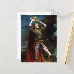 Koning Arthur door Charles Ernest Butler Briefkaart