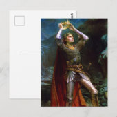 Koning Arthur door Charles Ernest Butler Briefkaart (Voorkant / Achterkant)