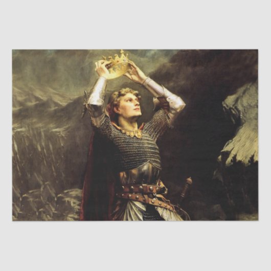 Koning Arthur door Charles Ernest Butler Tissuepapier (Voorkant)