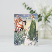 Koning Arthur en de Dame van het meer Briefkaart (Staand voorkant)