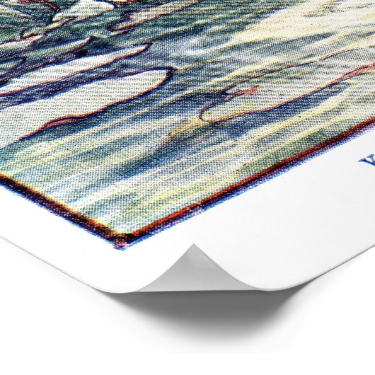 Koning Arthur en de Dame van het meer Poster (Hoek)