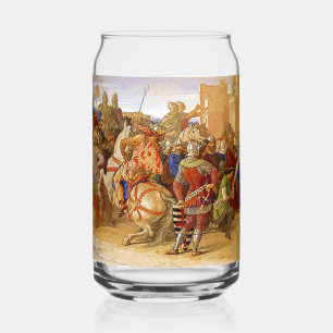 Koning Arthur en de Ridders van de Ronde Tafel Blikvorm Glas