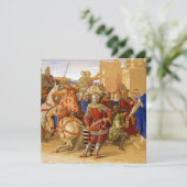 Koning Arthur en de Ridders van de Ronde Tafel Kaart (Staand voorkant)