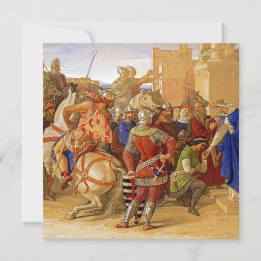 Koning Arthur en de Ridders van de Ronde Tafel Kaart (Voorkant)