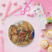 Koning Arthur en de Ridders van de Ronde Tafel Papieren Bordje (Feest)