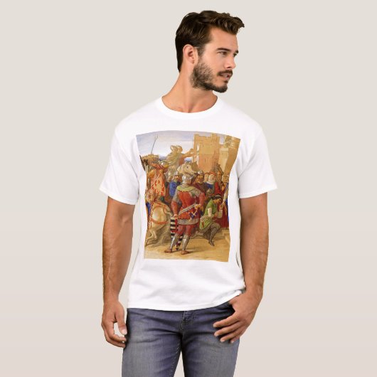 Koning Arthur en de Ridders van de Ronde Tafel T-shirt (Voorkant volledig)
