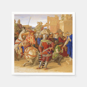 Koning Arthur en Ridders van de Ronde Tafel Servet