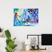 KONING ARTHUR, LADY VAN HET MEER EN EXCALIBUR POSTER (Thuiskantoor)