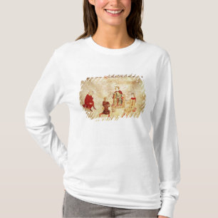 Koning Arthur op zijn troon omringd T-shirt