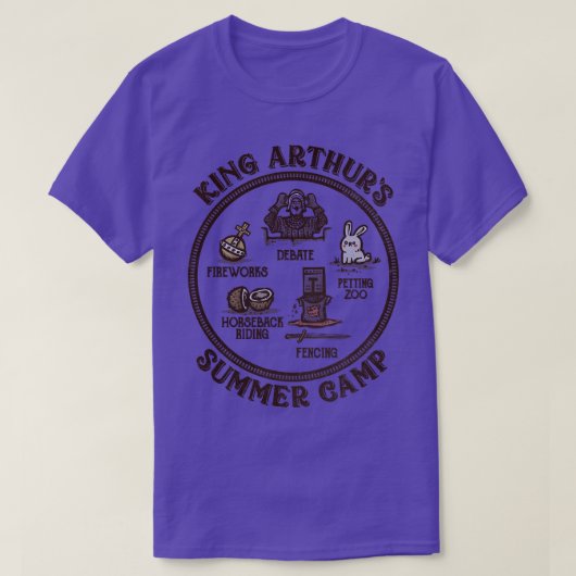 Koning Arthurs zomerkamp T-shirt (Design voorkant)