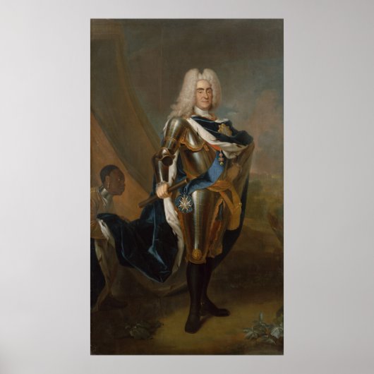 Koning Augustus II van Polen, vóór 1730 Poster (Voorkant)