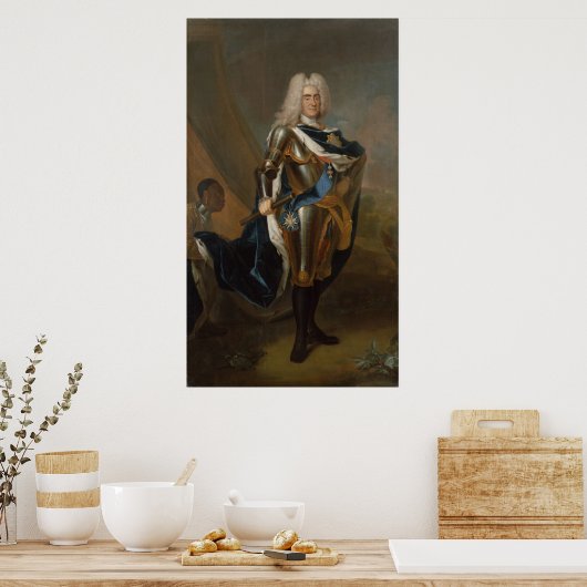 Koning Augustus II van Polen, vóór 1730 Poster (Keuken)