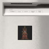 Koning Baldwin Iv Bloemmasker Middeleeuwse Kunst K Magneet (Insitu (Vaatwasser))