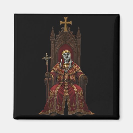 Koning Baldwin Iv Bloemmasker Middeleeuwse Kunst K Magneet (Voorkant)