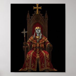 Koning Baldwin Iv Bloemmasker Middeleeuwse Kunst K Poster