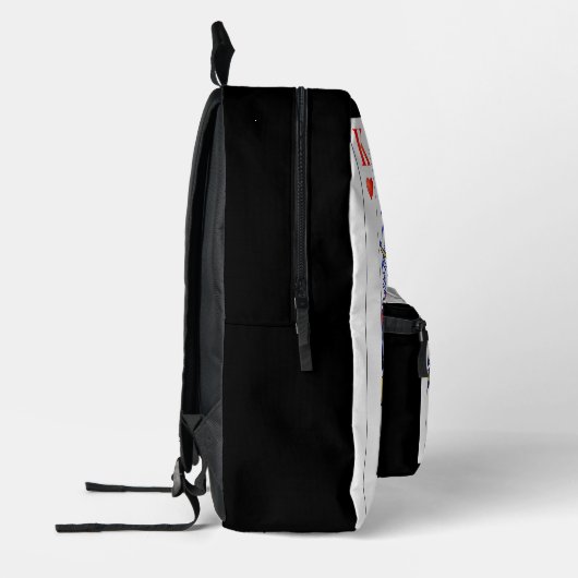 koning bedrukte rugzak (Links)