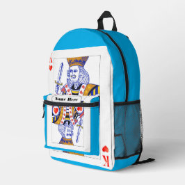 koning bedrukte rugzak