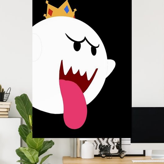Koning Boo Simplistic Design Poster (Thuiskantoor)