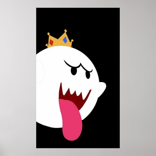 Koning Boo Simplistic Design Poster (Voorkant)