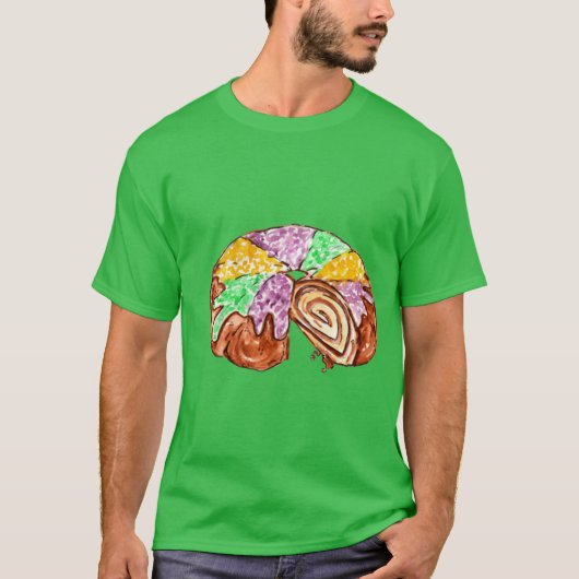 Koning Cake Waterverf T-shirt (Voorkant)
