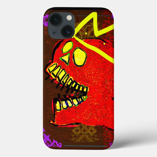 Koning Calavera Schedel pGeek NFT Kunst Case-Mate iPhone Case (Achterkant)