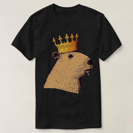 Koning Capybara 1 T-shirt (Design voorkant)