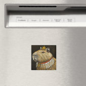 KONING CAPYBARA MAGNEET - GRAPPIGE CAPYBARA CADEAU (Insitu (Vaatwasser))